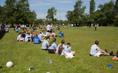 Beautiful day for our Senior Sports Day