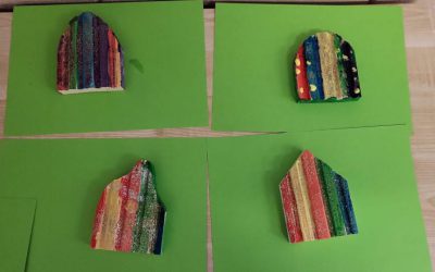 Making Fairy Doors for the farmers market