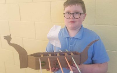 Viking Ships made by 3rd Class