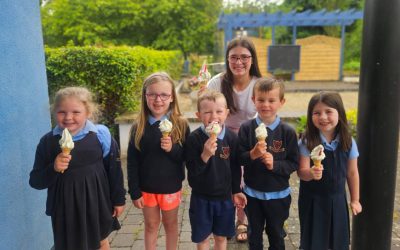 What a lovely Ice Cream Suprise for Junior Infants
