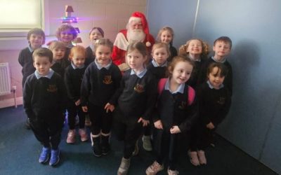 Junior Infants got a visit from Santa