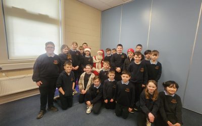 Santa’s Visit to 4th Class