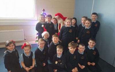Santa’s visit to Senior Infants