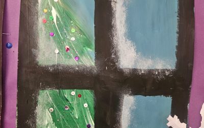 Christmas Art in 6th Class