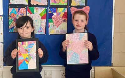 Our Romero Britto inspired Hearts