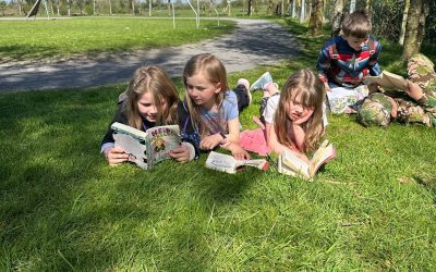 Story time in the Sun for 1st Class