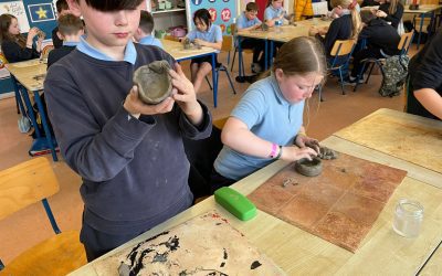 Easter Clay pots