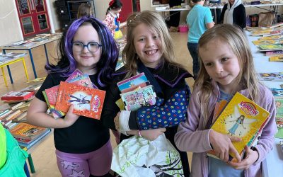 First Class enjoying the book fair