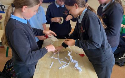 5th Class make Paper Chains