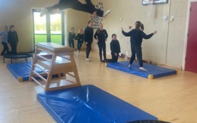 4th Class Gymnastics display and practice