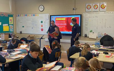 A visit from the fire service to 3rd and 4th Class