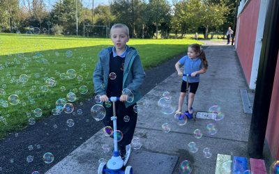 Fun with bubbles in Ms McCabe’s Class